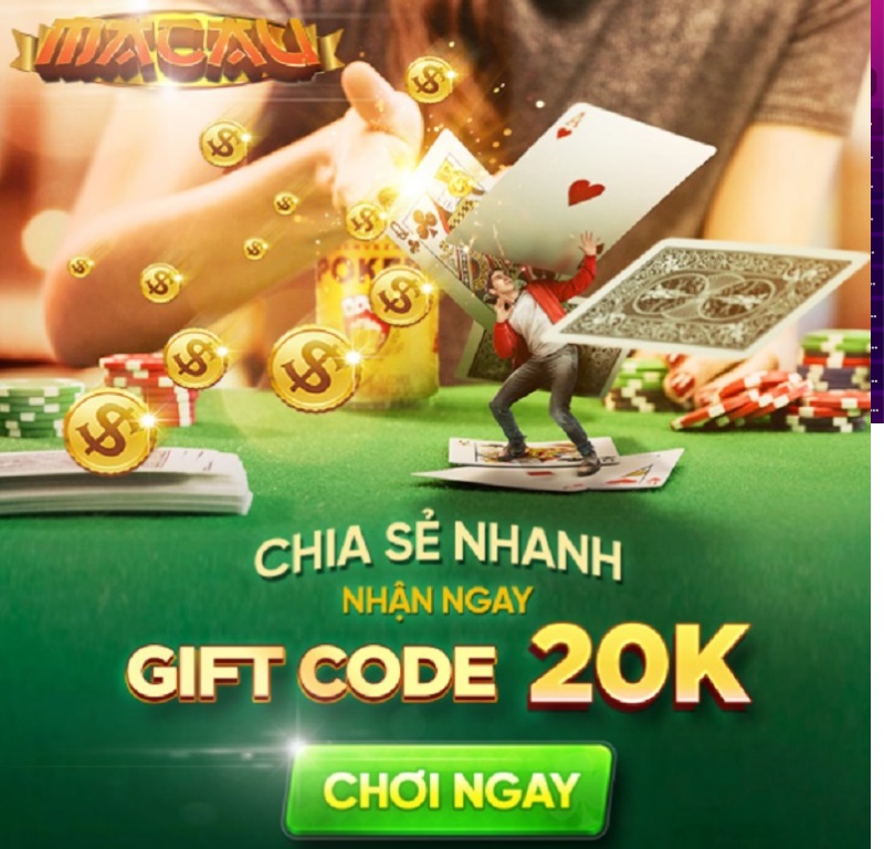 Một click chia sẻ nhận ngay mã giftcode Macau Club
